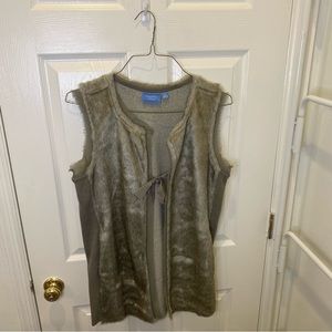Vera Wang Faux Fur Vest